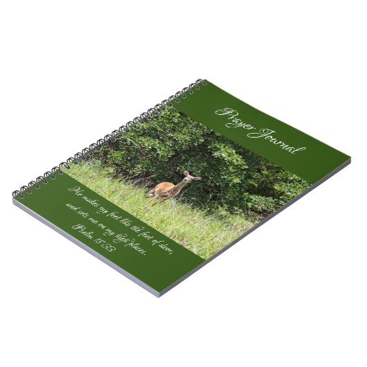 Wild Deer Prayer Journal-Notebook Notizblock (Linke Seite)