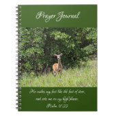 Wild Deer Prayer Journal-Notebook Notizblock (Vorderseite)