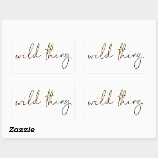 Wild-Ding-Aufkleber Rechteckiger Aufkleber (Blatt)