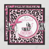 Wild Ding Einladung Platz Rosa (Vorne/Hinten)