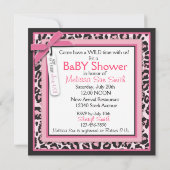 Wild Ding Einladung Platz Rosa (Rückseite)