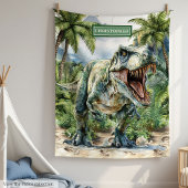 Wild Dinosaur Blanket Personalisierter Individuell Fleecedecke