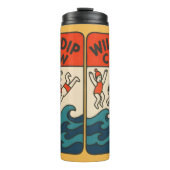 Wild Dip Crew – Sea Swimming Friends Design Thermosbecher (Vorderseite)