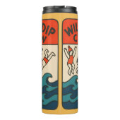 Wild Dip Crew – Sea Swimming Friends Design Thermosbecher (Rückseite)