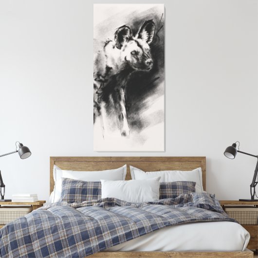 Wild Dog Leinwanddruck (Insitu (Schlafzimmer))