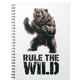 Wild Dominance: Roaring Grizzly Power Notizblock