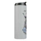 Wild Donkey Art Just a Girl, die Lieben Donkeys  Thermosbecher (Nach links gedreht)