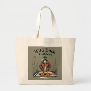 Wild Duck Leathers Jumbo Tote Bag - Natürliche Lei Stoffbeutel