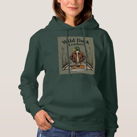 Wild Duck Nature Lover T-Shirt Hoodie (Vorderseite)