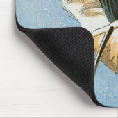 Wild Duck Swimming Snow Laden Reed von Hiroshige Mousepad (Ecke)