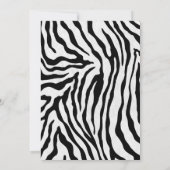 Wild ein 1. Geburtstag Einladungs-Dschungel-Blätte Einladung (Rückseite)