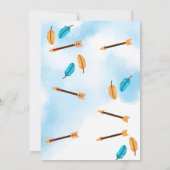 Wild ein erster Geburtstagsjunge Einladung (Rückseite)