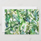 Wild ein exotisches Tier zum Geburtstag einladen Karte (Rückseite)