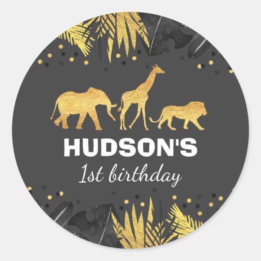 Wild-ein-Gastgeschenk-Markierung Sticker Jungle An (Vorderseite)