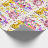 Wild ein Geschenkpapier zum ersten Geburtstag (Ecke)