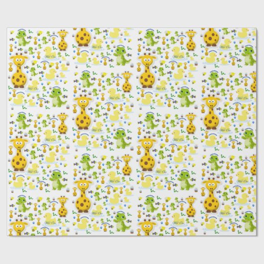 Wild ein Geschenkpapier zum ersten Geburtstag (Flach)