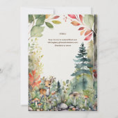 Wild ein Hirschgewächse Rustikal Einladung (Rückseite)