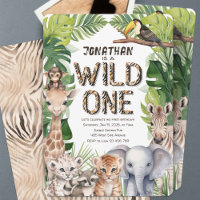 Wild ein Junge 1. Geburtstag Dschungelsafari Thema