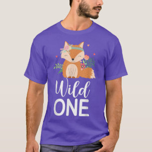 Wild ein Niedliches 1. Geburtstagsmädchen für Tag T-Shirt