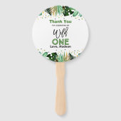 Wild ein Party Hand Fan Jungle Animals Gastgeschen Fächer (Rückseite)