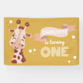 Wild ein Party Tiergiraffe Banner (Horizontal)