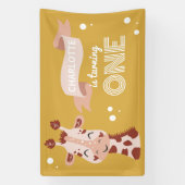 Wild ein Party Tiergiraffe Banner (Vertikal)
