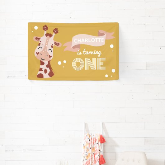 Wild ein Party Tiergiraffe Banner (InSitu)