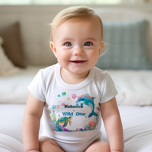 Wild ein Playful Sea Life Baby Strampler