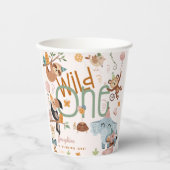 Wild-ein-Safari-Tiere Kindergeburtstag Party Pappbecher (Vorderseite)