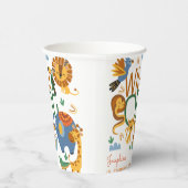 Wild-ein-Safari-Tiere Kindergeburtstag Party Pappbecher (Rechts)