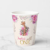 Wild-ein-Safari-Tiere Kindergeburtstag Party Pappbecher (Vorderseite)