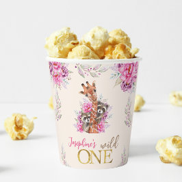 Wild-ein-Safari-Tiere Kindergeburtstag Party Pappbecher