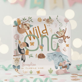 Wild-ein-Safari-Tiere Kindergeburtstag Party Pappteller