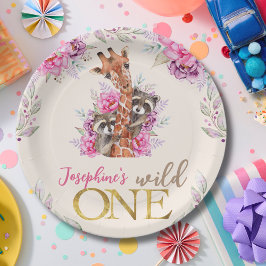 Wild-ein-Safari-Tiere Kindergeburtstag Party Pappteller