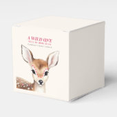 Wild eine rosa Gepunktete Hirschdusche Geschenkschachtel (Vorderseite)