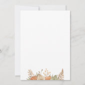 Wild eine wilde Blume Kinderdusche Einladung (Rückseite)