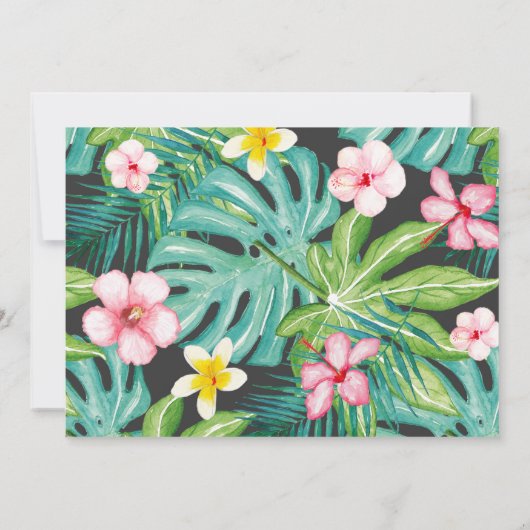 Wild eines Geburtstages Einladung Jungtiere Party (Rückseite)