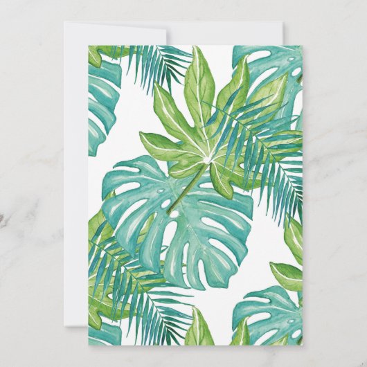 Wild eines Geburtstages Einladung Jungtiere Party (Rückseite)