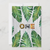 Wild Einladung zum Geburtstag. Junge Dschungel (Rückseite)