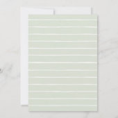 Wild eins auf dem Weg Safari Baby Dusche Einladung (Rückseite)