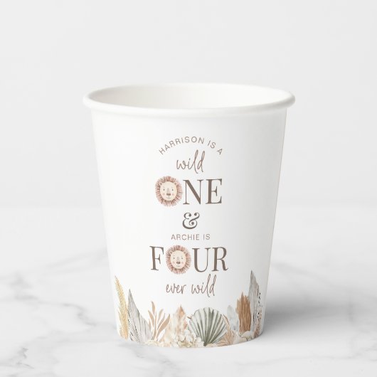 Wild Eins und Vier-Ever Wild Joint Party Pappbecher (Rückseite)