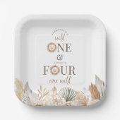 Wild Eins und Vier-Ever Wild Joint Party Pappteller (Vorderseite)