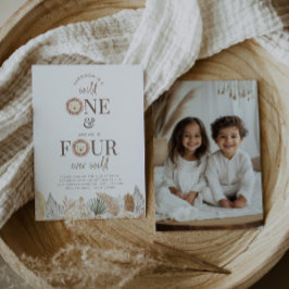 Wild Eins und Vier je Wild Joint Invite Foto Einladung