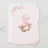 Wild eins, Woodland, Stamm Einladung (Rückseite)