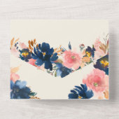 Wild Elegance | Hochzeitsmarsch und Hochzeit von G All In One Einladung (Rückseite)