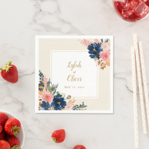 Wild Elegance Hochzeitsmarsch und Hochzeit von G Serviette