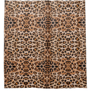 Wild Elegance Leopard Print Duschvorhang