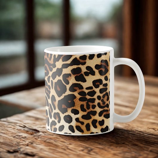 Wild Elegance Leopard Print Kaffeetasse