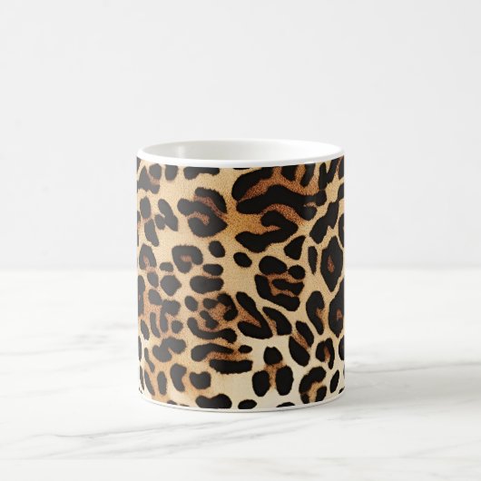 Wild Elegance Leopard Print Kaffeetasse (Mittel)