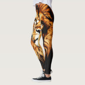 Wild Elegance: Lioness Printed Leggings (Links)